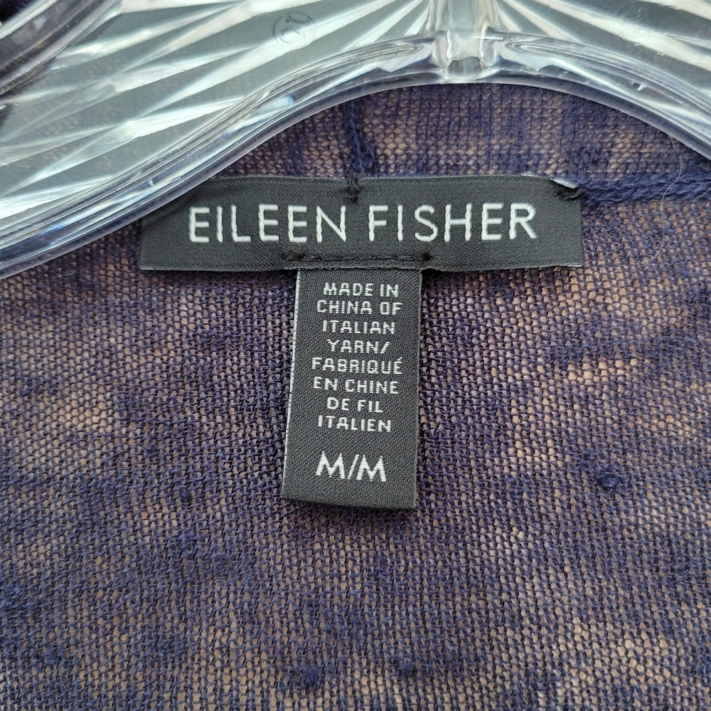 EILEEN FISHER | LONG NAVY BLUE SWEATER, SZ M